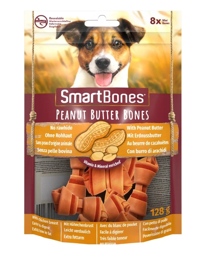 Smartbones Recompense Unt de Arahide S/ 8 Buc 128 g