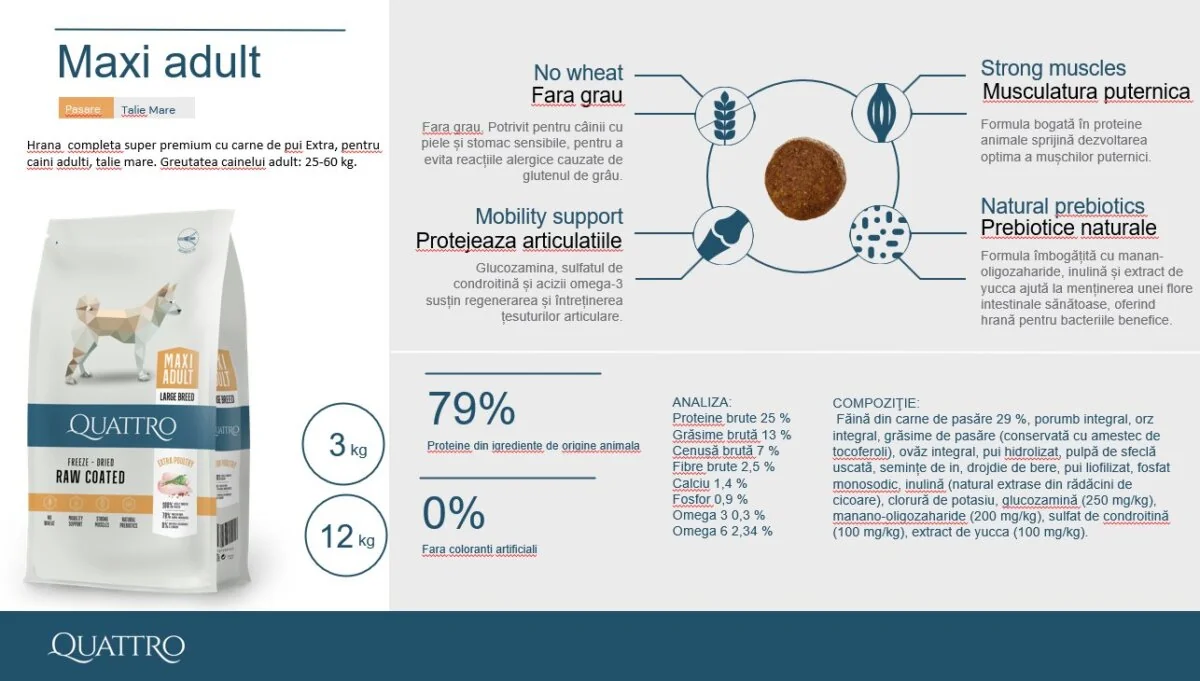 Quattro Dog Adult Maxi 3 Kg