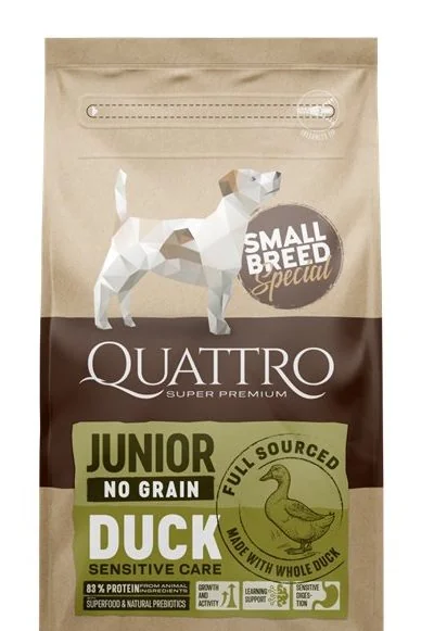 Quattro Dog Small Breed No Grain Junior 7 kg