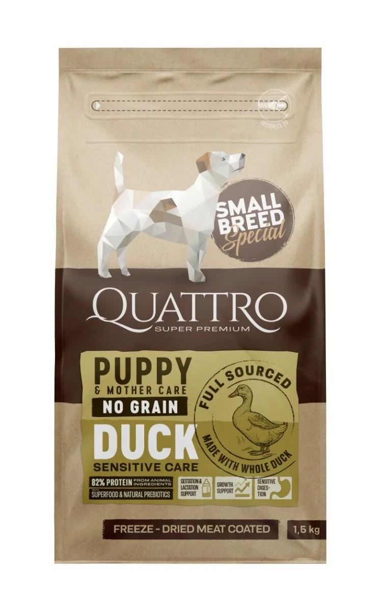 Quattro Dog Small Breed No Grain Puppy 1.5 kg