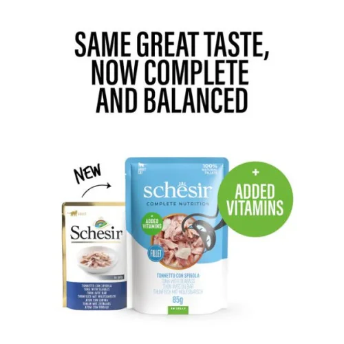 Schesir Cat Plic Ton/Biban in Jelly 85 G