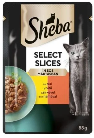 Sheba Plic Pui/Vita 85 g