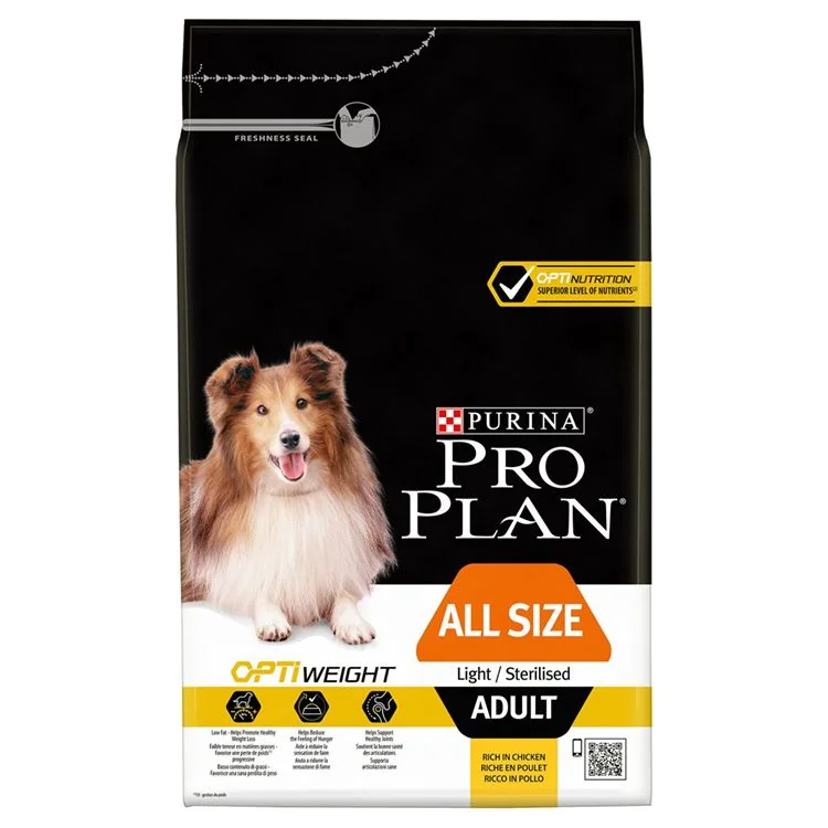Pro Plan Dog Adult All Size Light/Sterilised Chicken 3 Kg