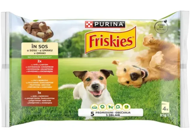 Friskies Dog Plic Vita&Pui&Miel 4x100 g
