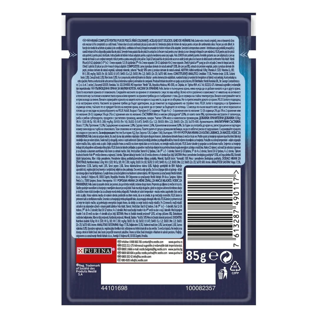 Felix Fantastic Junior Plic Pui 85 g