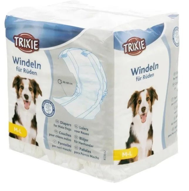 Trixie Scutece L-XL 60-80cm 12 Buc Pentru Masculi