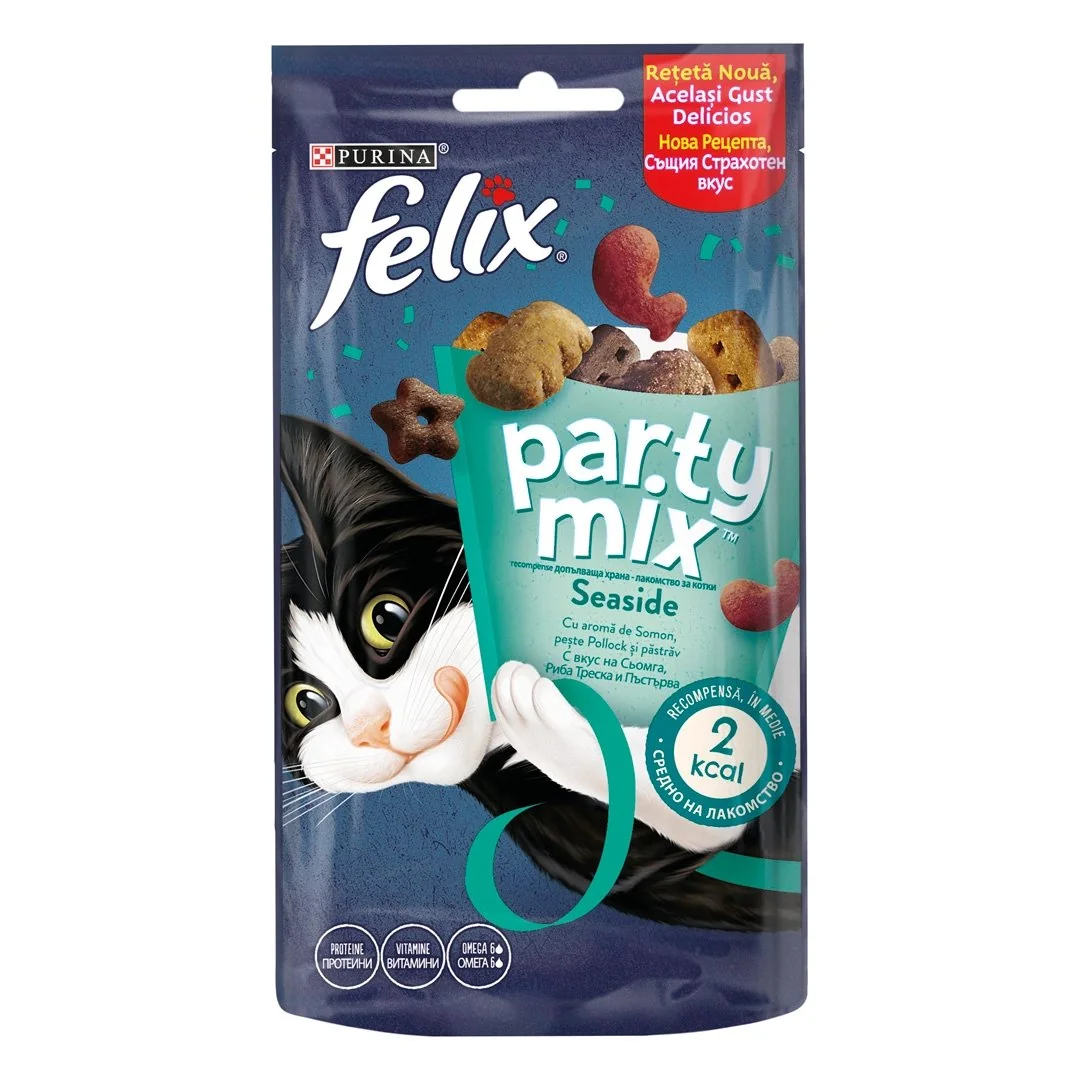 Felix Party Mix Ocean Mix Somon/Cod/Pastrav 60 g