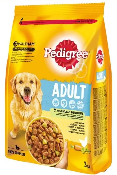 Pedigree Adult Pui/Legume 3 Kg