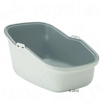 Savic Litiera Acoperita Nestor Alb/Gri