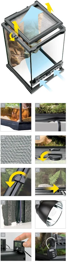 Exo Terra Nano Terariu 20x20x20 Cm PT 2599