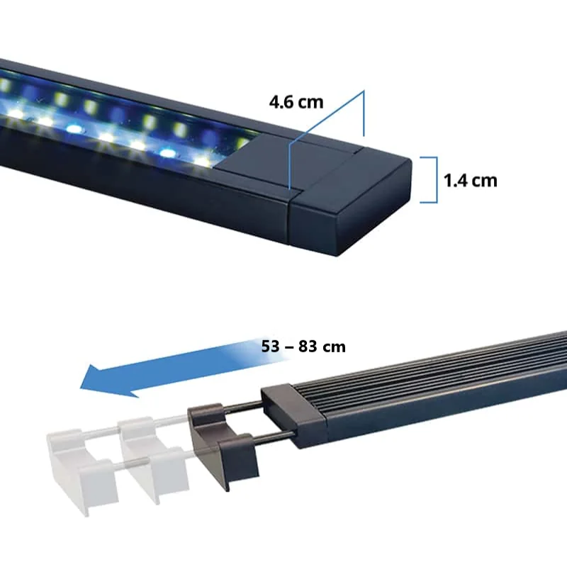 Fluval Lampa Led Aquasky 16w 53-83 Cm