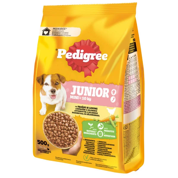 Pedigree Uscat Junior Mini Pasare si Legume 500 G