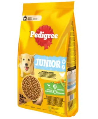 Pedigree Junior Pasare Si Legume 12 kg