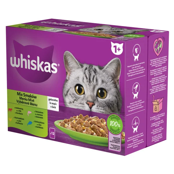 Whiskas Plic Selectii Vita/Pui/Somon/Ton 12x85 G