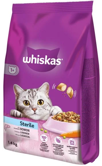 Whiskas Adult Steril Somon 1.4 KG