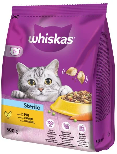 Whiskas Adult Sterile Pui 800 G