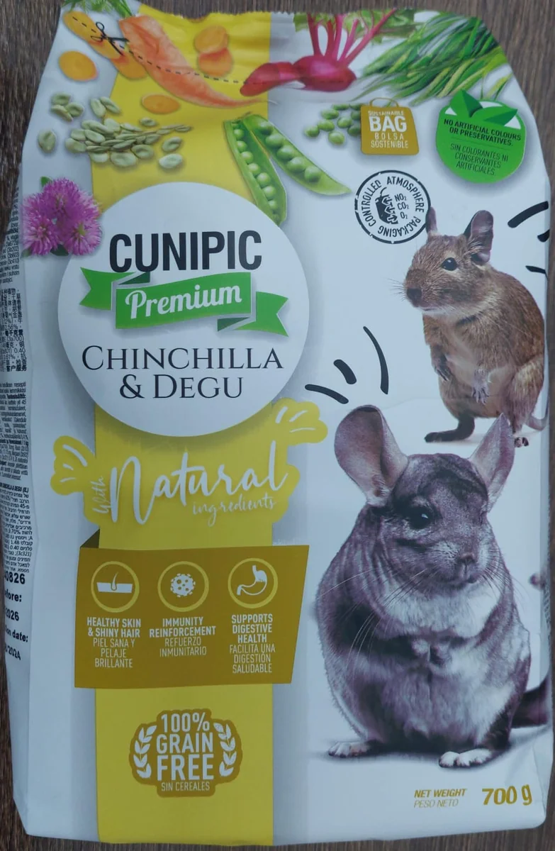 Cunipic Premium Chinchilla & Degu 700G