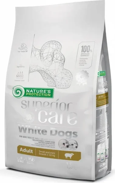 Nature's Protection Superior Care White Dogs Lamb Adult Small & Mini Breeds 1,5 KG