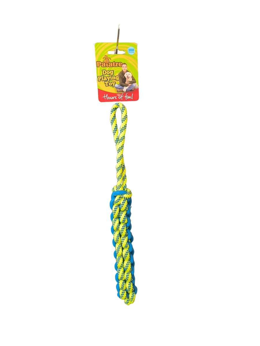 Paiatze Dog Floating Floating Rope TPR Stripes 45 cm