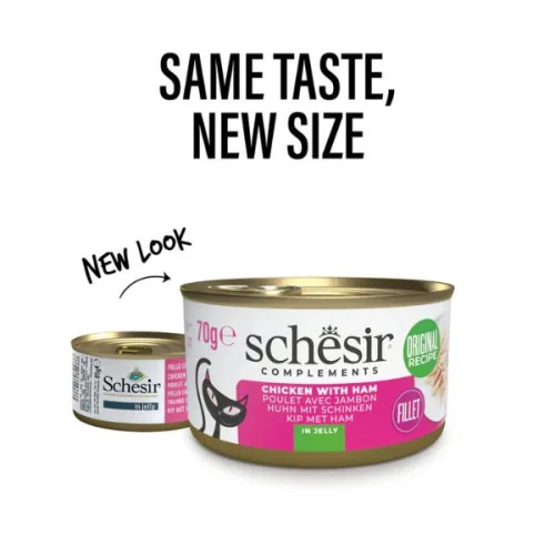 Schesir Cat Cons Pui/Sunca in Jelly 70 G