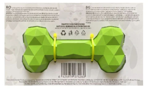 Paiatze Dog Chew Bone Natural Rubber BKC662