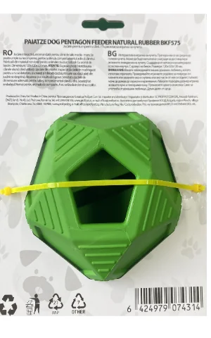 Paiatze Dog Pentagon Feeder Natural Rubber BKF575