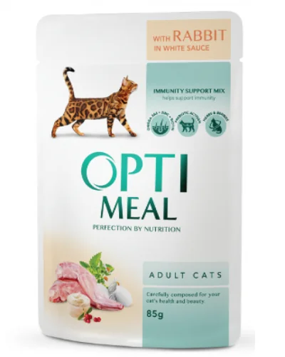 Optimeal Pisica Plic Iepure 85 g