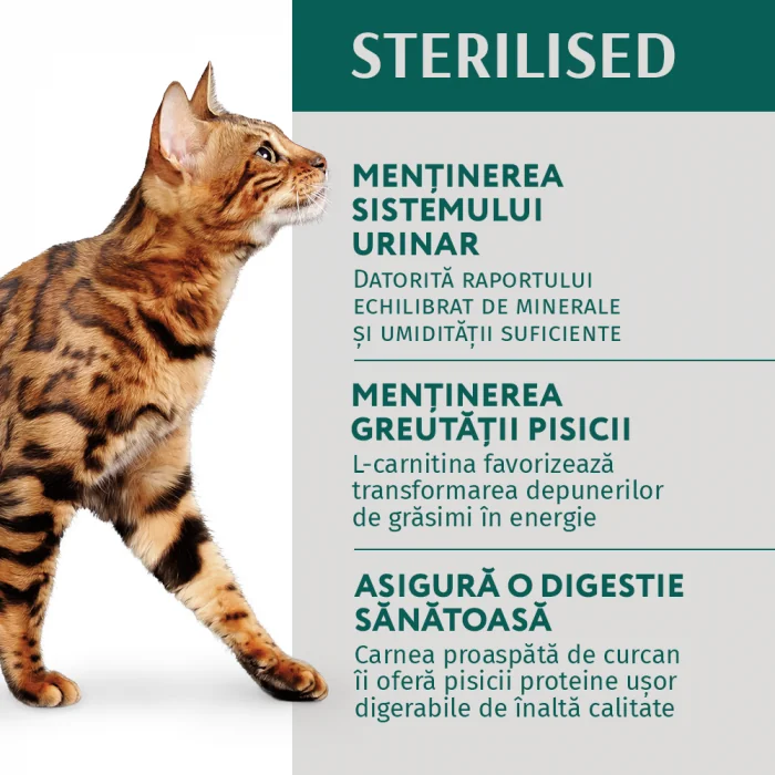 Optimeal Pisica Plic Sterilised Curcan/Pui 85 g