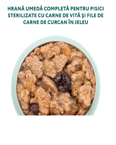 Optimeal Pisica Plic Sterilised Vita/Curcan 85 g