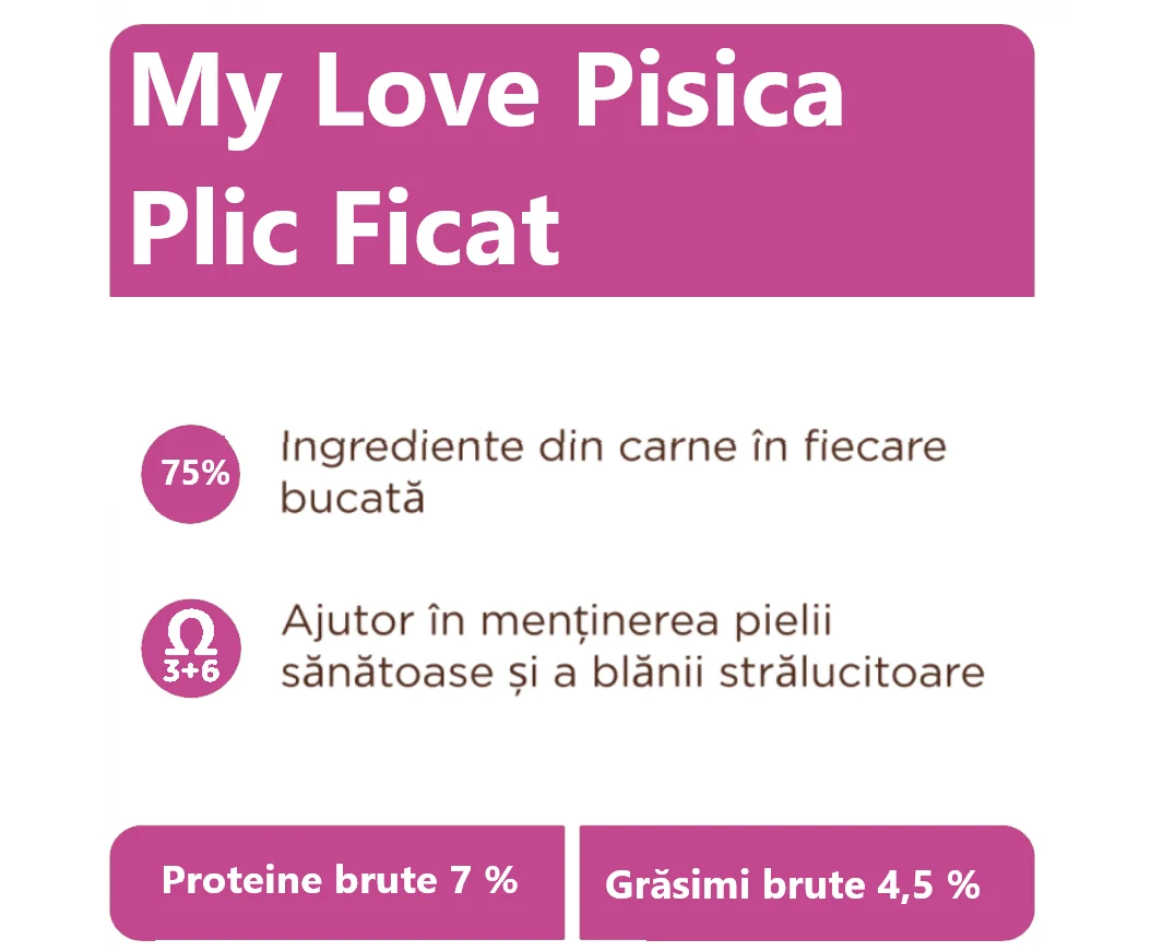 My Love Pisica Plic Ficat 85 g