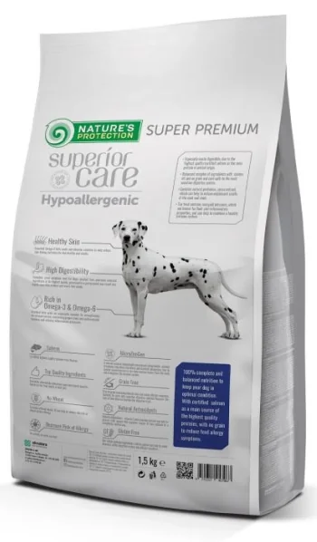 Nature's Protection S.C Hypoallergenic Grain Free Salmon Adult All Breeds 1.5 Kg