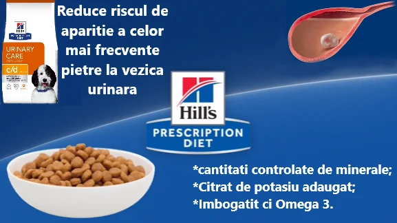 Hills Caini Dieta C/D Pui 1.5 Kg