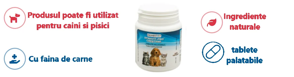 Promedivet Dynavit Pro Crestere Caini/Pisici 200 TBL