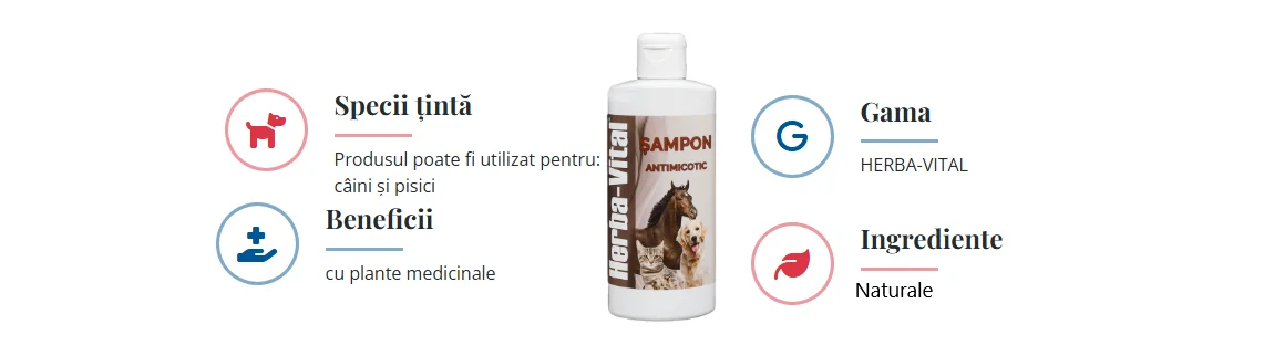 Promedivet Sampon Herba-Vital Antimicotic 200 ml
