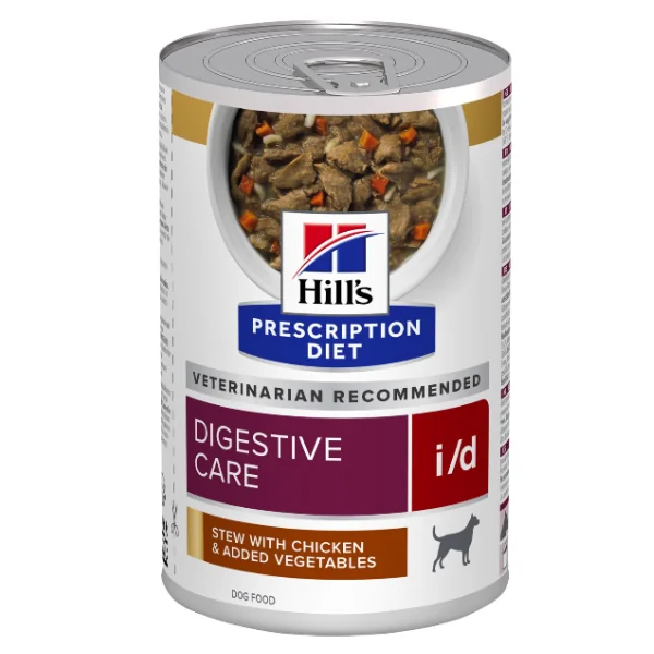 Hills Canin Dieta I/D Stress Pui/Legume 156 g