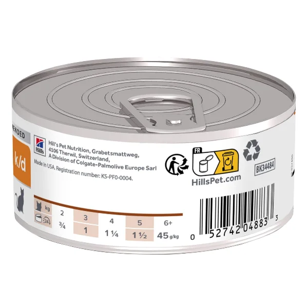 Hills Felin Dieta Conserva K/D Minced Pui 156 g