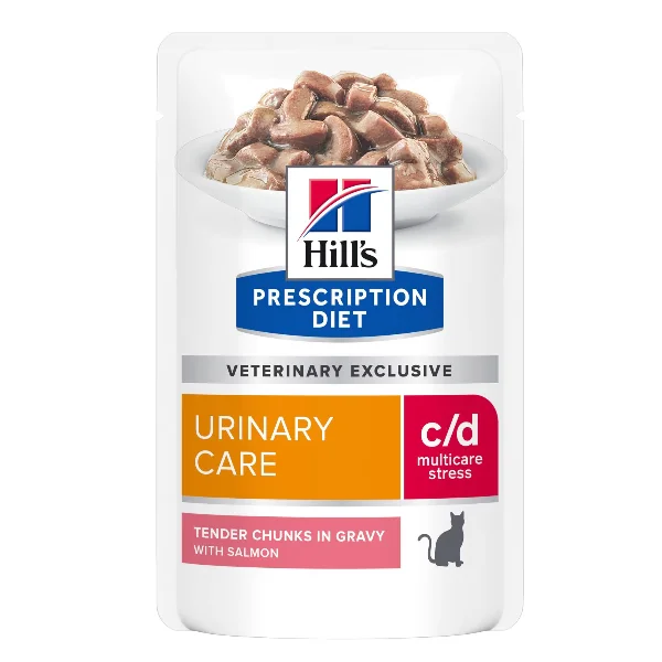 Hills Felin Dieta Plic C/D Multicare Stress Somon 85 g x 12