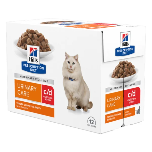 Hills Felin Dieta Plic C/D Multicare Stress Pui 85 G x 12