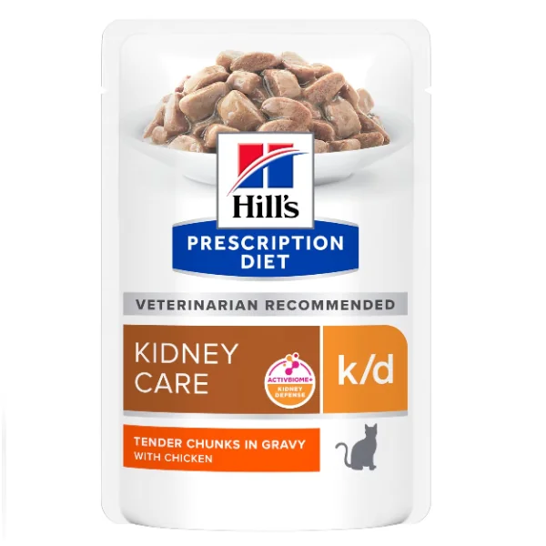 Hills Felin Dieta Plic K/D Pui 85 g x 12