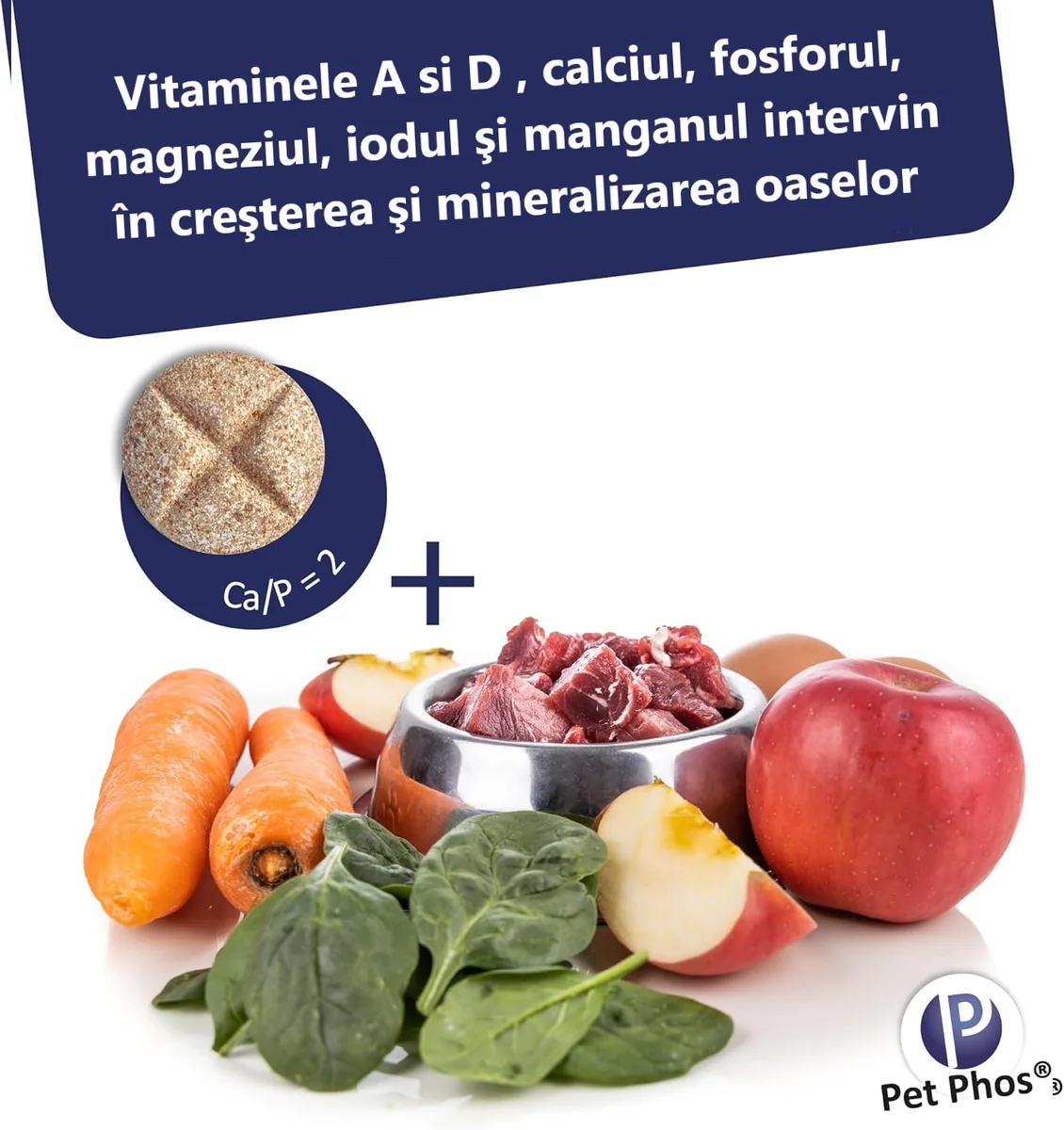 Pet Phos Vitamine Caine Croissance Ca/P=2