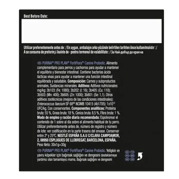 Pro Plan Dog Dieta Plic Fortiflora 30 x 1 g